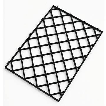 Black Interlocking Glass Mats - Pack of 10