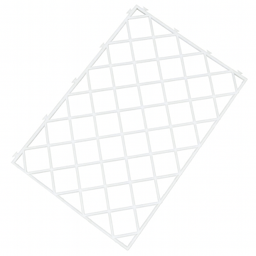 White Plastic Glass Mats - Pack of 10