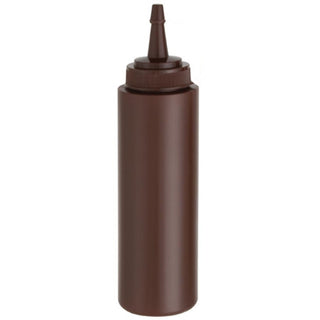 Brown Plastic Squeeze Bottle - 8oz