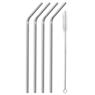 Stainless Steel Straws - Pack of 4
