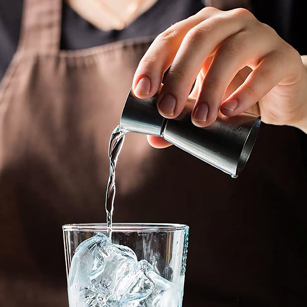 Jigger measures stainless steel bar measuring tools for accurate cocktail making - BarBits.co.uk