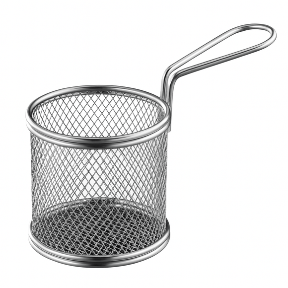 Round Serving Fry Basket 8x7.5cm
