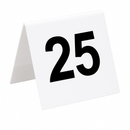 Plastic table numbers signs 1 to 25 durable double sided plastic sign - BarBits.co.uk