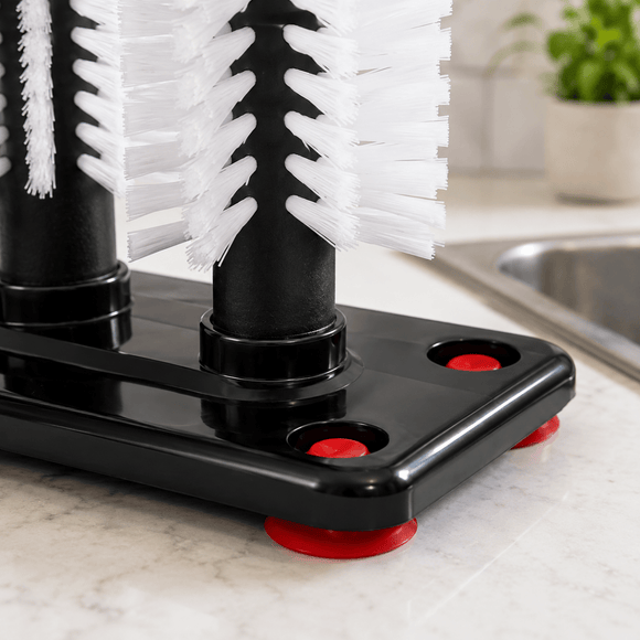 3 Head Glass Cleaner With Suction Base