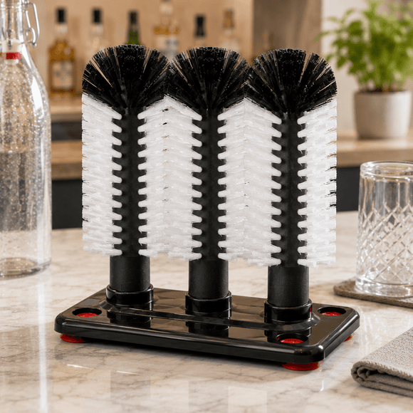 3 Head Glass Cleaner With Suction Base