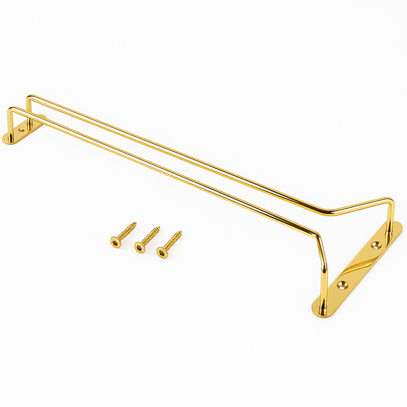 Brass Plated Glass Hanger 16inch