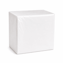 White folded napkin on a white background
