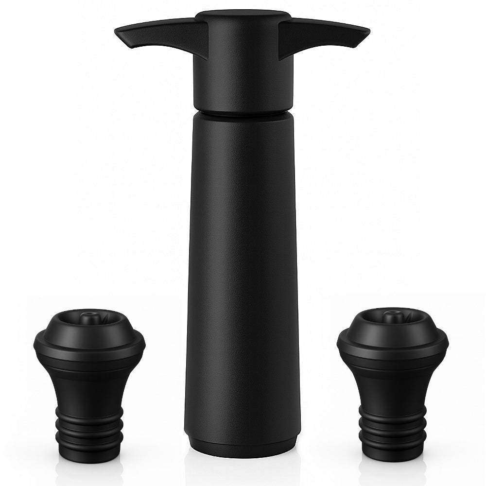 BarBits Black Vacuum Pump & Stopper Set
