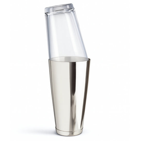 Boston Cocktail Shaker & Glass Set - Stainless Steel