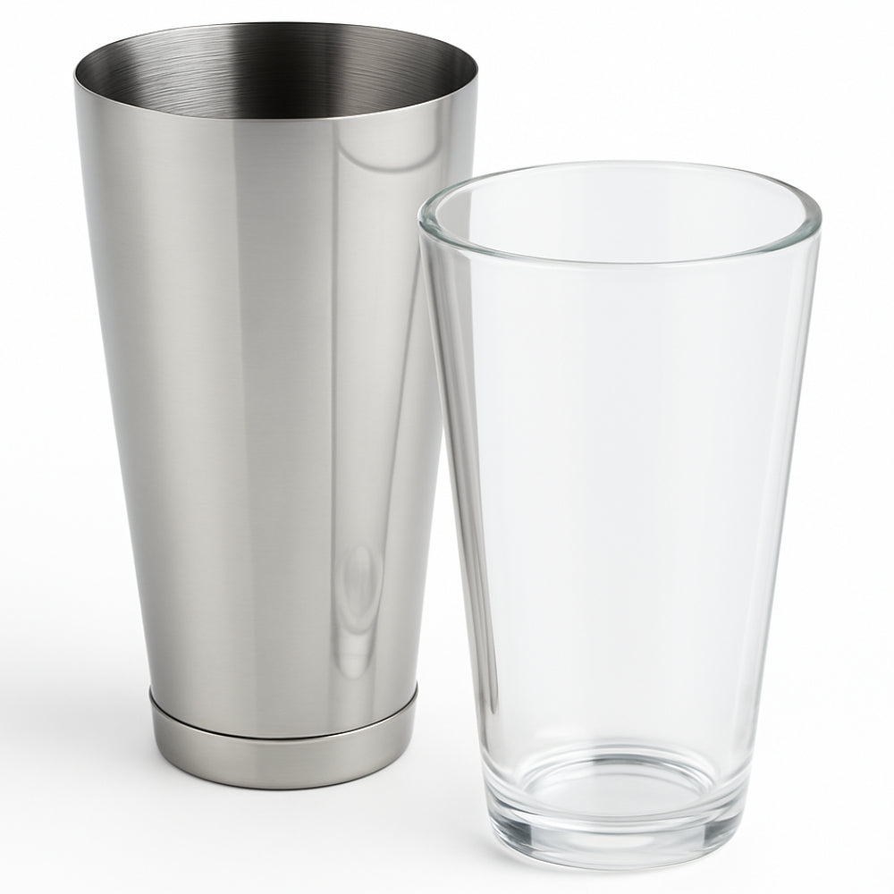 Boston Cocktail Shaker & Glass Set - Stainless Steel - 0
