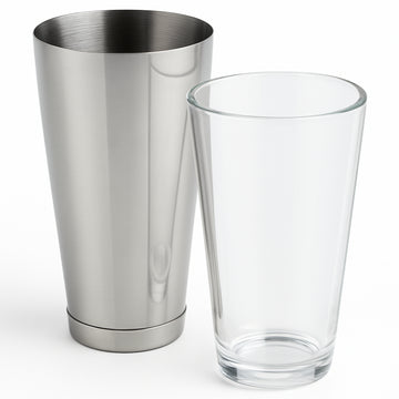Boston Cocktail Shaker & Glass Set - Stainless Steel - 0