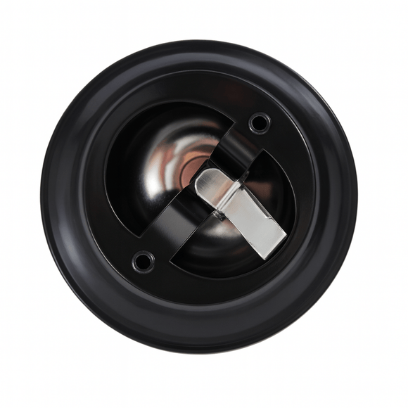 BarBits countertop service bell chrome plated with black base loud ring for receptions restaurants and hotels- BarBits.co.uk