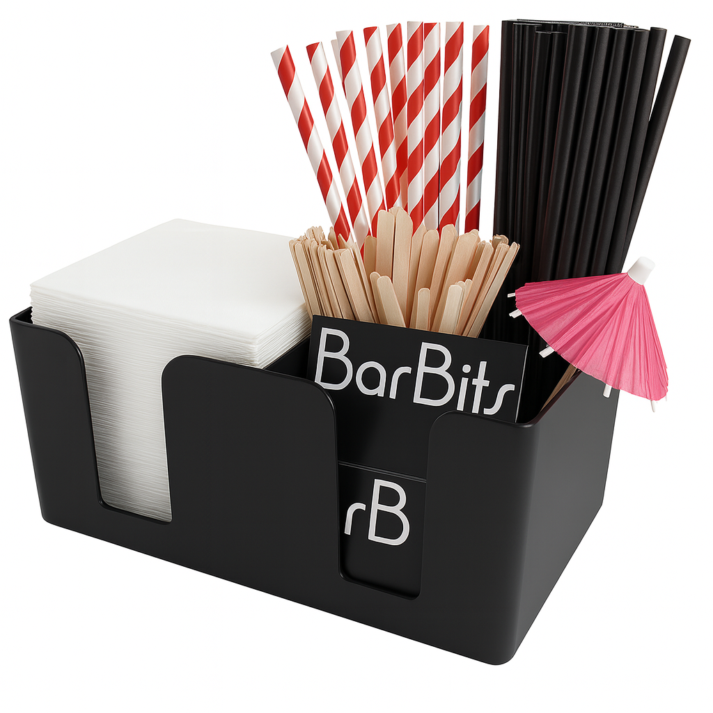 Black Plastic Bar Caddy