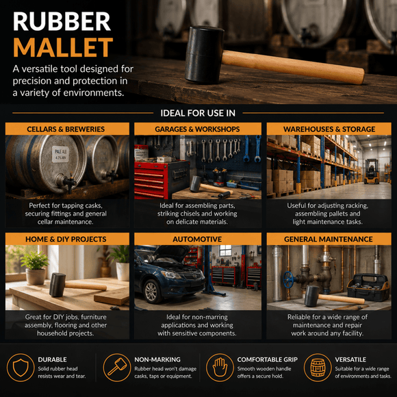 BarBits Rubber Bar Mallet 32oz