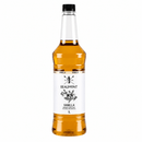Bottle of Beaumont vanilla syrup on a white background