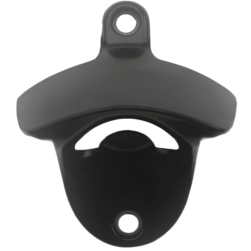 Black Wall Mounted Bottle Opener