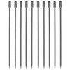 Black Grooved Top Garnish Picks - Pack of 10