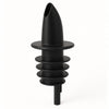 Black Plastic Free Flow Pourers - Pack of 12