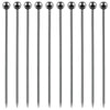 Gunmetal Ball Garnish Picks - Pack of 10