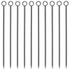 Gunmetal Ring Garnish Picks - Pack of 10