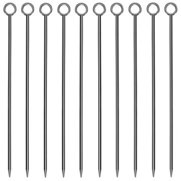 Gunmetal Ring Garnish Picks - Pack of 10