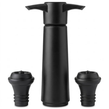 Black Vacuum Pump & Stopper Set - 0