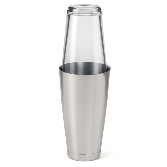 Boston Cocktail Shaker & Glass Set - Stainless Steel
