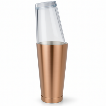 Boston Cocktail Shaker & Glass Set - Brushed Copper