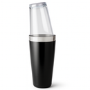 Boston Cocktail Shaker With Glass - Black Vinyl-1