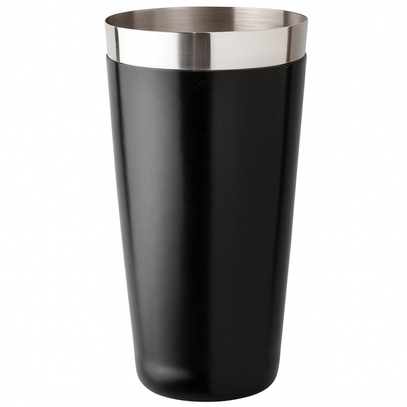 Boston Cocktail Shaker With Glass - Black Vinyl