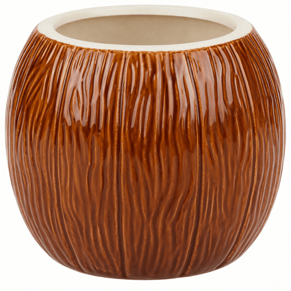 Ceramic Coconut Shaped Tiki Mug - 500ml