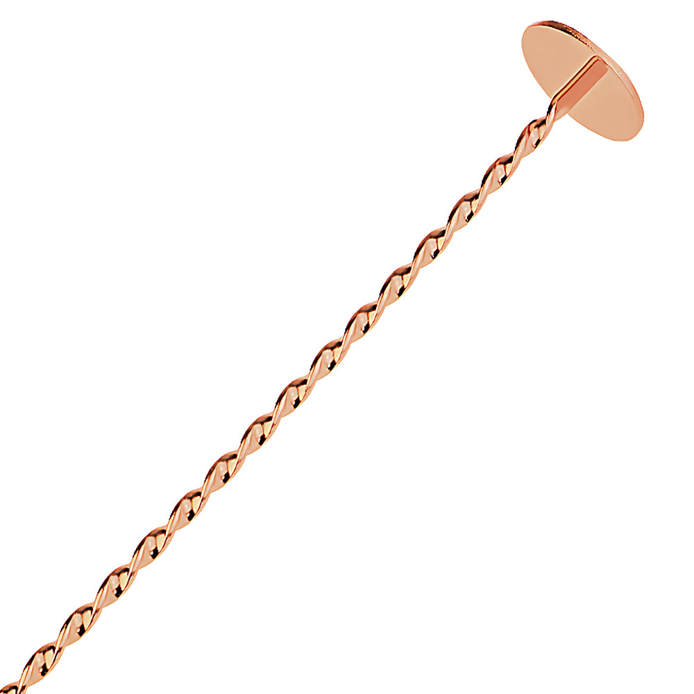 Classic Cocktail Spoon With Masher 27cm - Copper Plated