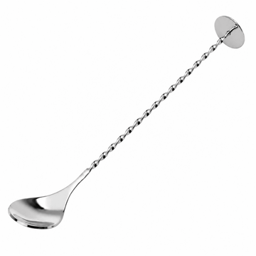 Classic Cocktail Spoon With Masher 27cm - Stainless Steel