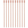 Copper Grooved Top Garnish Picks - Pack of 10