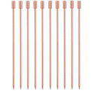 Copper Grooved Top Garnish Picks - Pack of 10-1