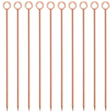 Copper Ring Garnish Picks - Pack of 10