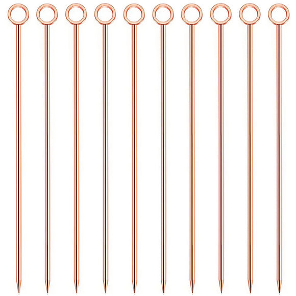 Copper Ring Garnish Picks - Pack of 10