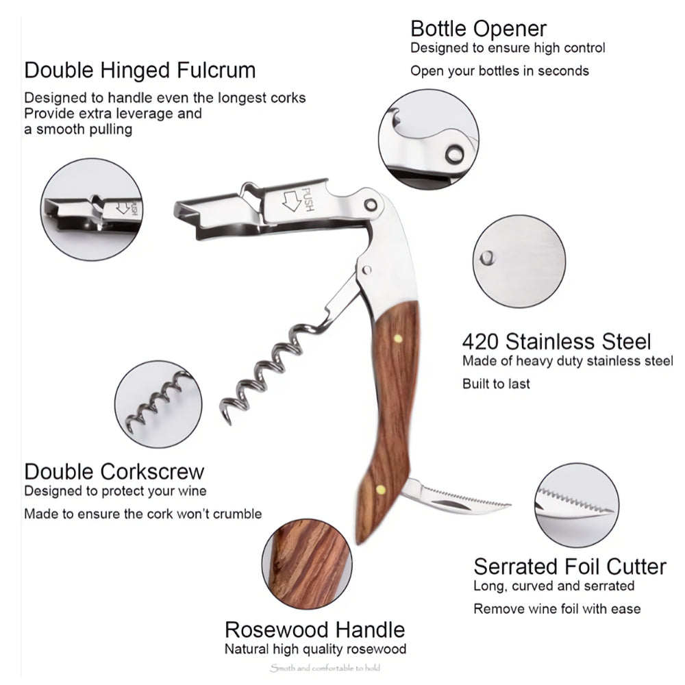 Waiters Friend Corkscrew & Bottle Opener