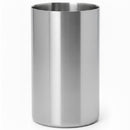 A BarBits brushed stainless steel wine cooler cup with a brushed finish, shown on a plain white background.