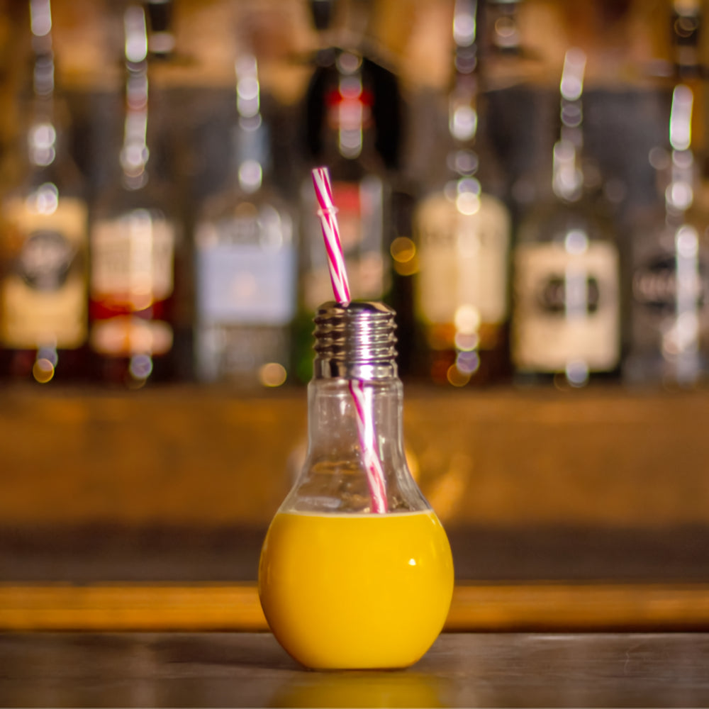 Light Bulb Drinking Jar - Set of 4