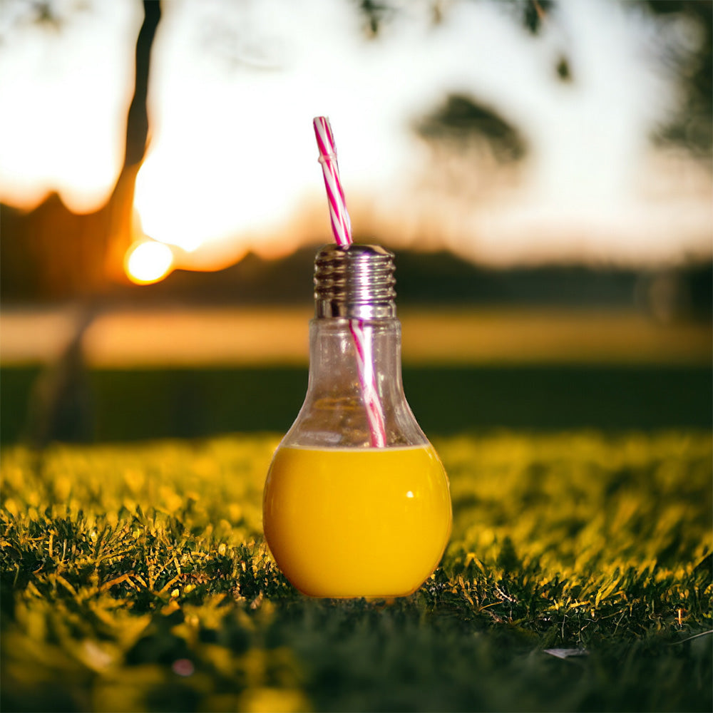 Light Bulb Drinking Jar - Set of 4