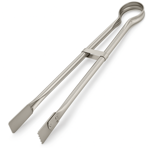 Extra Long Stainless Steel Grill Tong - 21 Inch