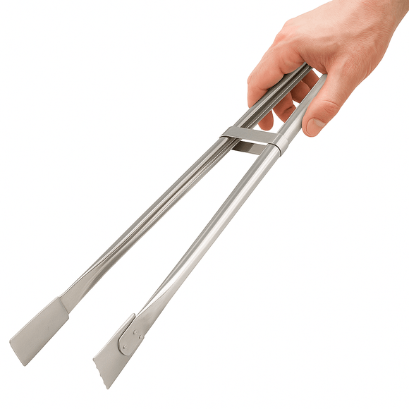 Extra Long Stainless Steel Grill Tong - 21 Inch