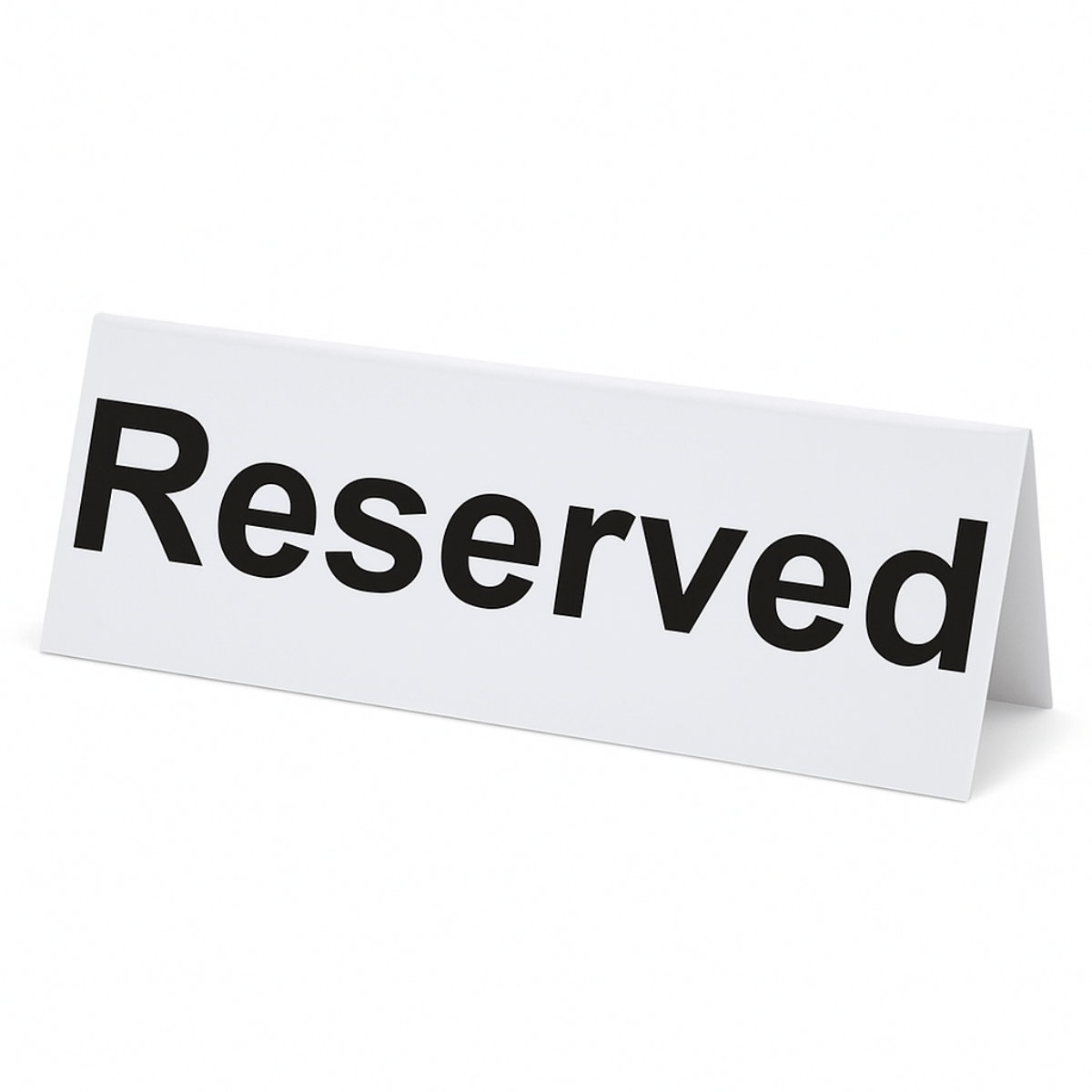 Plastic Reserved Table Sign – Double-Sided | BarBits.co.uk