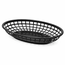Black Oval Fast Food Baskets - Pack of 6-1