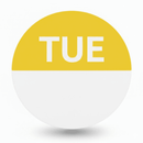 Tuesday Round Day Dots Labels - Roll Of 1000-2