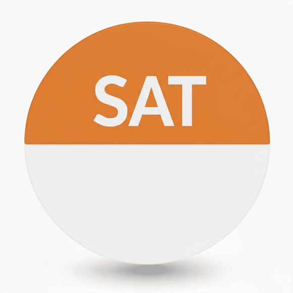 Saturday Round Day Dots Labels - Roll Of 1000