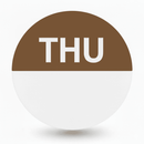 Thursday Round Day Dots Labels - Roll Of 1000-2