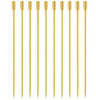 Gold Grooved Top Garnish Picks - Pack of 10