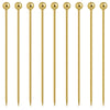 Gold Ball Garnish Picks - Pack of 10